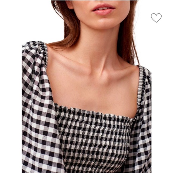 Sleeper Black and White Gingham Midi Dress - Picture 3 of 16